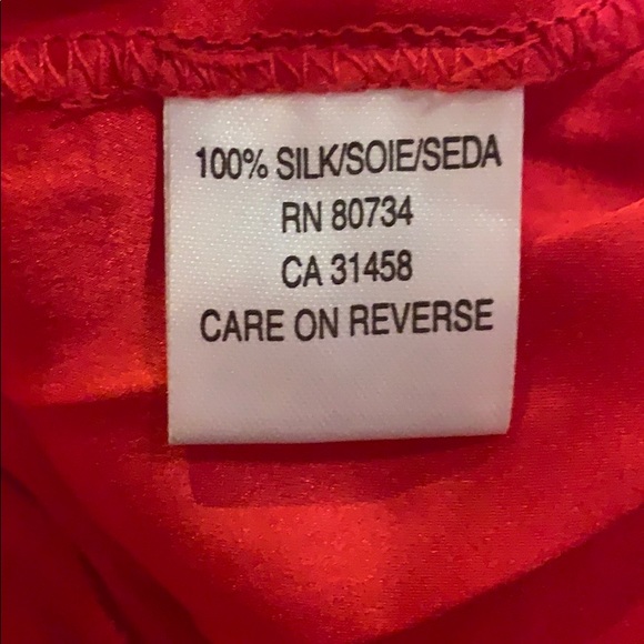 HOLIDAYS ARE CALLING! BCBG red silk dress. 🔥🔥🔥 - Picture 7 of 8